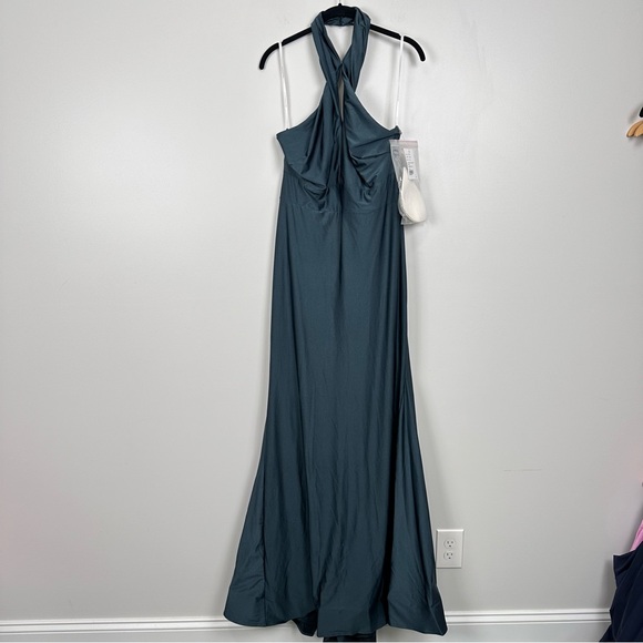 CYNTHIA & SAHAR XIMENA · STYLE CS112 · LUXE STRETCH SATIN Evergreen XL - Picture 4 of 11